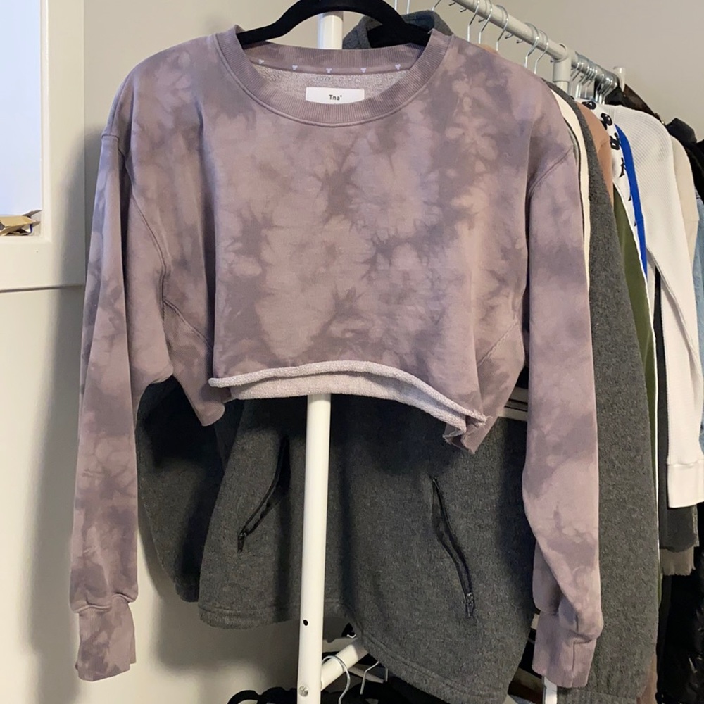 TNA Cropped TieDye Sweatsuit